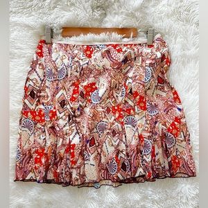 DIANE VON FURSTENBERG Printed Silk Skirt